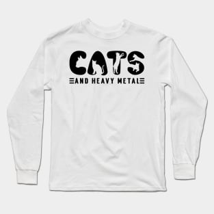 Cats And Heavy Metal v2 Long Sleeve T-Shirt